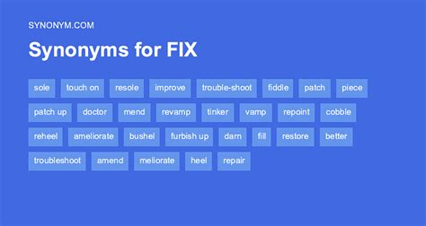 fix|another word for fix.